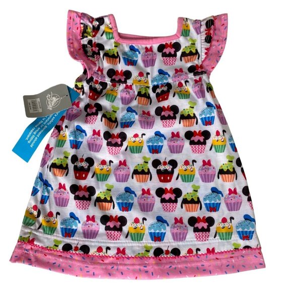 NWT, Disney, Sprinkle Cupcake Character-themed Toddler Girl Dress Pink, Birthday - Picture 4 of 9